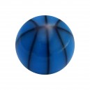 Bola de Piercing Acrílico Baloncesto Negro / Azul