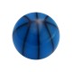 Black/Blue Basket Ball Acrylic Piercing Only Ball