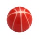 Boule Acrylique Basket Ball Blanc / Rouge