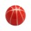 Boule de Piercing Acrylique Basket Ball Blanc / Rouge