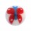 Blue/Red Butterfly Acrylic Only Ball for Tongue Piercing