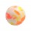 Yellow/Orange Fragments Acrylic UV Piercing Only Ball