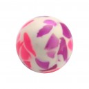 Purple/Pink Fragments Acrylic UV Piercing Only Ball