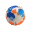 Orange/Blue Fragments Acrylic UV Piercing Only Ball