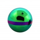 Green/Purple Dual Anodizing Anodized 316L Steel Piercing Ball