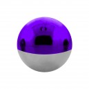 Purple Dual Anodizing Anodized 316L Steel Piercing Ball