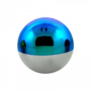Light Blue Dual Anodizing Anodized 316L Steel Piercing Ball