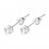 925 Silver Simple Earrings w/ Fake Pearl