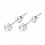 Ohrring Schlicht 925 Silber Falsche Perle