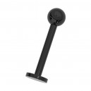 Innengewinde-Piercing Stud Blackline Eloxiert Schwarz Kugel