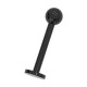 Innengewinde-Piercing Stud Blackline Eloxiert Schwarz Kugel