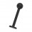 Innengewinde-Piercing Stud Blackline Eloxiert Schwarz Kugel