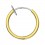 Fake-Piercing Ring Federung Stahl 316L Eloxiert Golden