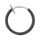 Black Anodized 316L Steel Spring Ring Fake Piercing