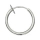 Metallized 316L Steel Spring Ring Fake Piercing