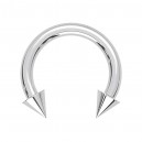 Innengewinde-Piercing Hufeisen Chirurgenstahl 316L Spitzen