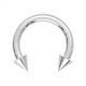 Piercing Innengewinde Hufeisen Chirurgenstahl 316L Spitzen