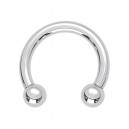 Innengewinde-Piercing Hufeisen Chirurgenstahl 316L Kugeln