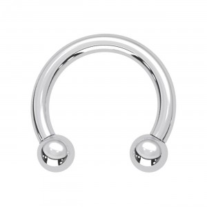 Innengewinde-Piercing Hufeisen Chirurgenstahl 316L Kugeln