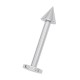 Piercing Hilo Interno Stud Acero Quirúrgico 316L Spike