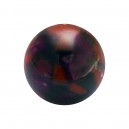 Boule de Piercing Acrylique Marbrures Sombres Violettes / Oranges