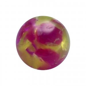 Green/Purple Light Marbling Acrylic UV Body Piercing Only Ball