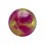 Boule de Piercing Acrylique Marbrures Claires Vertes / Violettes