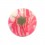 Boule de Piercing Acrylique Fleur Très Colorée Rose / Blanche