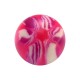 Boule Acrylique Fleur Très Colorée Rose / Violette