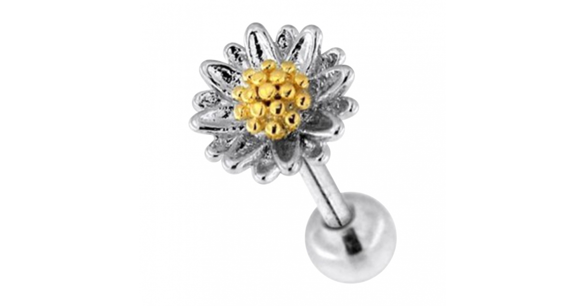 Piercing Tragus Hélix En Acier Chirurgical 316L Doré - Lot De 6 Avec Pierres CZ - Pour Nez, Cartilage, Hommes Et Femmes - Taille 20G, Longueur 6 Mm - 6