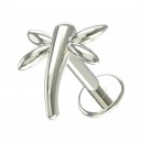Knorpel-Piercing Stahl 316L Libelle Geformt Metallisiert