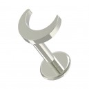 Knorpel-Piercing Stahl 316L Halbmond Geformt Metallisiert