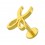 Knorpel-Piercing Stahl 316L Schere Geformt Golden