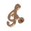 Knorpel-Piercing Stahl 316L Violinschl&uuml;ssel Geformt Gold Rosa