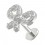 Knorpel-Piercing Stahl 316L Knoten Geformt 19 Strass Metallisiert