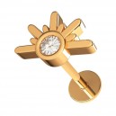 Helix-Piercing Stahl 316L Sonnenuntergang Geformt Gold Rosa