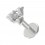 Helix-Piercing Stahl 316L Blume Waldlilien Geformt Metallisiert Strass