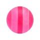 Light/Dark Pink Colorful Stripes Acrylic Piercing Loose Ball