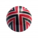 Black/Red Quadruple Phase Acrylic Piercing Only Ball