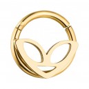 Alien Gold Anodized Clicker Piercing Segment Ring