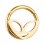 Alien Gold Anodized Clicker Piercing Segment/Earlobe Ring