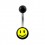 Black Acrylic Navel Belly Button Ring w/ Smiley