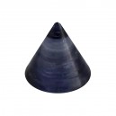 Einzelne Piercing-Spitze Acryl Schwarz UV Glitzernd