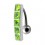 Piercing Ombligo Invertido Plata 925 Barra 5 Strass Cuadrado Verde Claro
