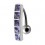 Piercing Ombligo Invertido Plata 925 Barra 5 Strass Cuadrado Púrpura Oscuro