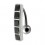 Umgekehrtes Bauchnabelpiercing Silber 925 Stange 5 Schwarz Quadrat Strass
