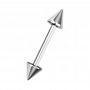 Piercing Arcade Droit Acier Chirurgical 316L Deux Piques