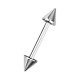 Augenbrauenpiercing Straight Chirurgenstahl 316L Zwei Spitzen