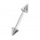 Augenbrauenpiercing Straight Chirurgenstahl 316L Zwei Spitzen