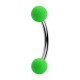 Piercing Arcade Acrylique Vert Néon Boules